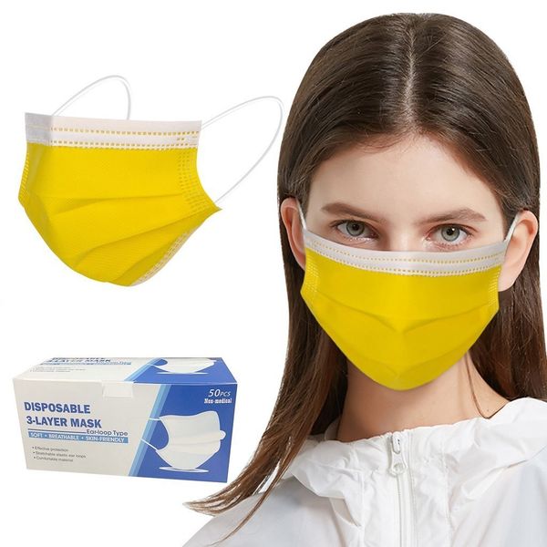 

adults 50pc designer mask woman for men disposable face maskfashion mascherine mascarrillas desechables adultos mondmasker