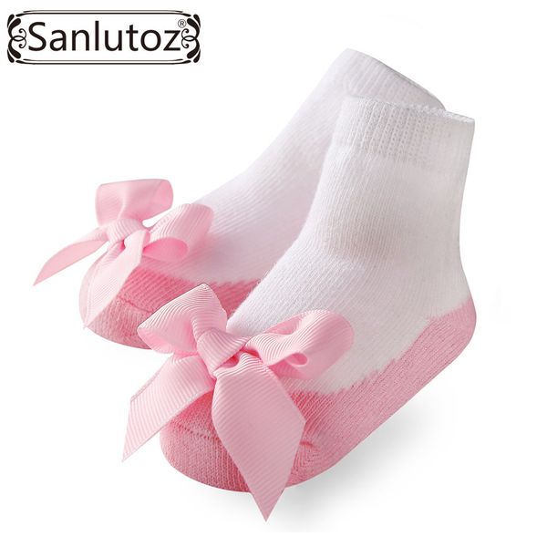 

sanlutoz baby socks infant socks for girls newborns socks for princess holiday birthday gifts for baby girls fashion 0-12 months y201009, Pink;yellow