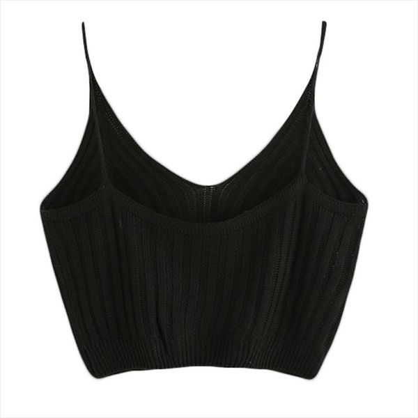 

новая мода женщины танк женщин лета basic sexy strappy рукавов racerback crop top drop доставка хорошее качество, White