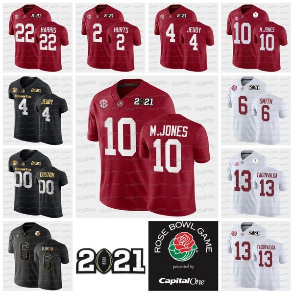 

alabama crimson tide 2020 national champions 13 tua tagovailoa mac jones devonta smith najee harris jaylen waddle jalen hurts ncaa jersey, Black