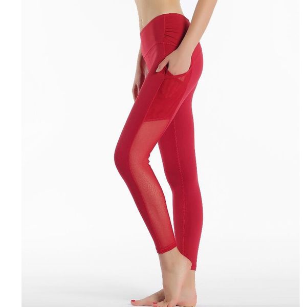 

new mesh pants women gym leggings woman full-length leggings 201027, Black