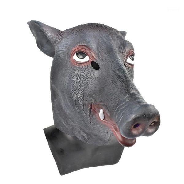 

latex overhead animal woodland wild boar dress up carnival prop party mask1