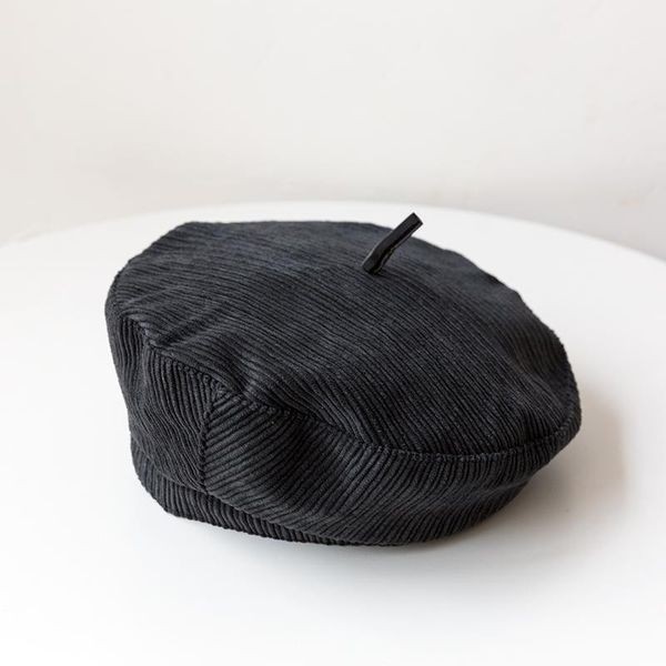

cokk corduroy beret женщины осень зимние шляпы для женщин сплошной полосой берет femme старинные художника шляпа шапка горрас плоская крышка, Blue;gray