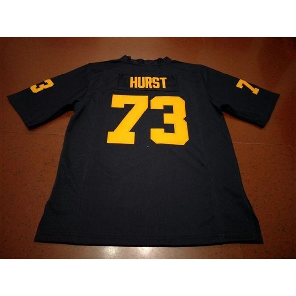 

men #73 maurice hurst michigan wolverines alumni college jersey s-4xlor custom any name or number jersey, Black