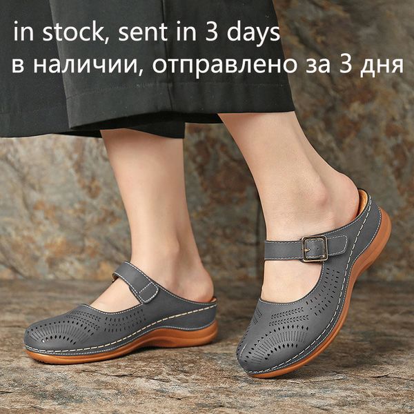 

2020 women's sandals ankle buckle shoe handmade car line non-slip lightweight super comfortable large size baotou wedge slippers, Black