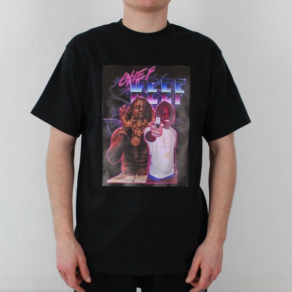

chief keef sosa purple reign black trap hip hop vintage comfortable casual short sleeve print sport hooded sweatshirt hoodie t shirt