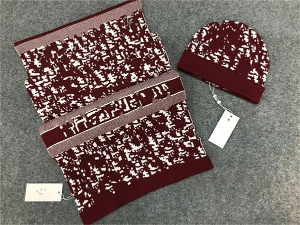 

ok 2021 new winter hat classic warm hat scarves sets 2-piece set solid pompon cap men's female set knitted hat beanie gift box packagin, Blue;gray