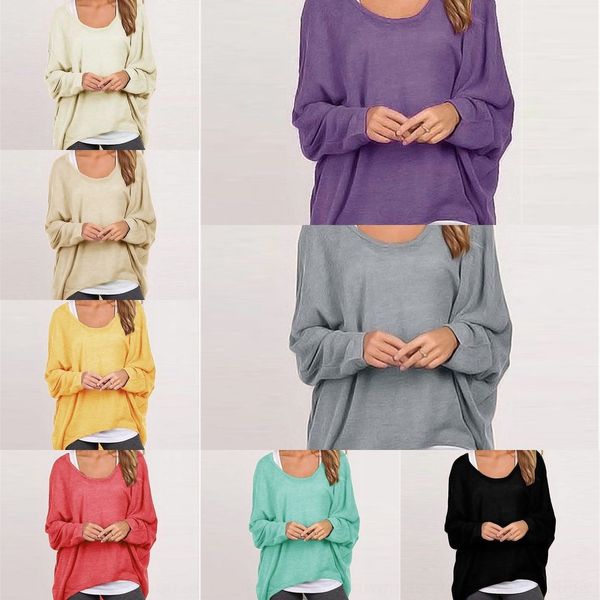 

tphfp art multicolor sweater sleeve long women's loose t-shirt sweater t-shirt women's multicolor loose long sleeve art 9heqq, White;black