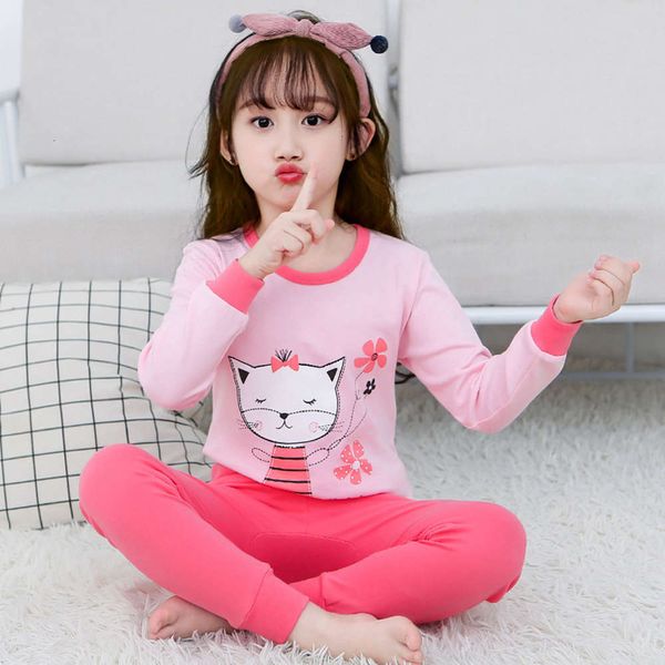 

clothing 2020 winter children's new set underwear pure cotton boys and girls cloth autumn pants baby pajamas 9wlx, Blue;red