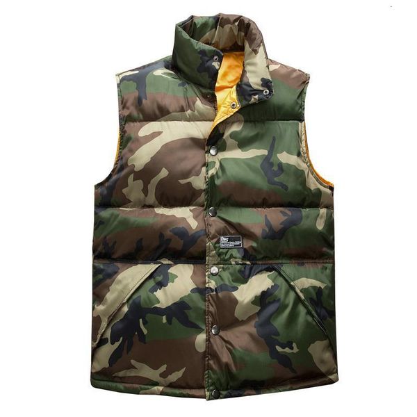 

vest men new stylish 2019 autumn winter warm sleeveless jacket army waistcoat men's vest fashion casual camouflage coats mens, Black;white