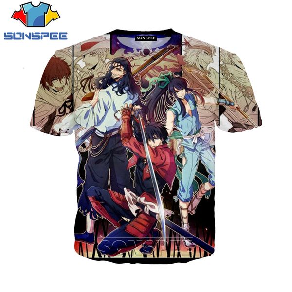 

anime drifters 3d print shirts anime funny graphic men clothing