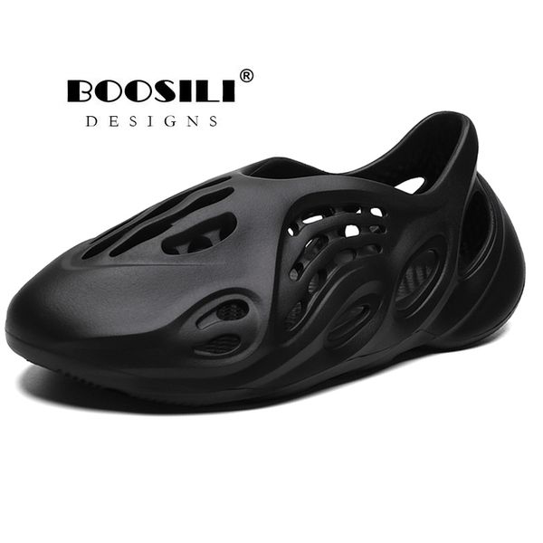 

new mens eva sandal garden shoes summer sandals breathable clogs lightweight big size 46 y200520, Black