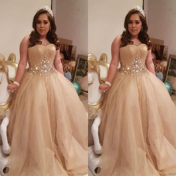 

modern champagne a line plus size special occasion dresses evening formal gowns jewel neck organza crystal beaded party prom dresses cheap, Black