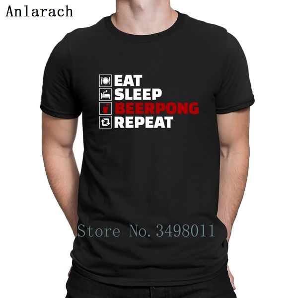 

eat sleep beerpong repeat t shirt design 100% cotton s-xxxl novelty sunlight funny spring vintage shirt sport hooded sweatshirt hoodie