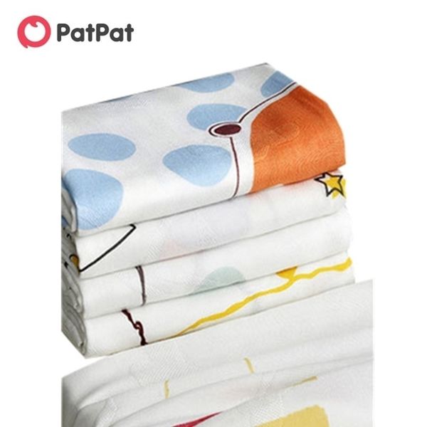 

patpat soft elephant print double-layer baby blanket cotton leisure animal picture baby toddler gear baby accessories bed y201009