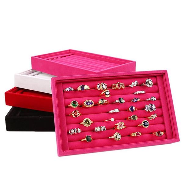 

ring earrings organizer ear studs display stand holder rack tray plate box case bracelet bangle woman rings men ear stud bbypxn, Silver