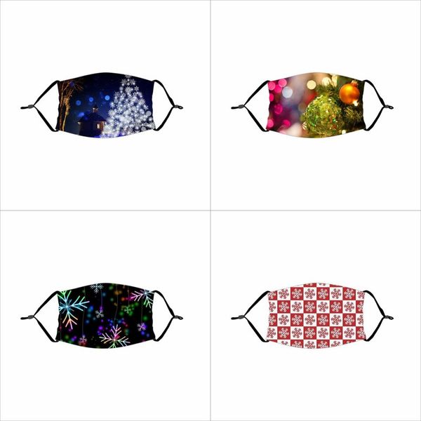 

мода ткань маска merry christmas tree снежинка дети взрослые mascarilla с рм2,5 фильтр черный рот респиратор 4 2xtf g2