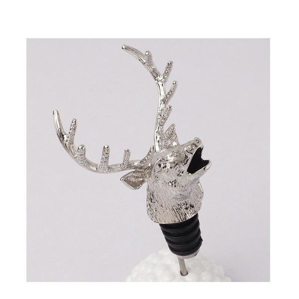 

wine pourer and ser wine aerators stainless steel deer stag head wine pourer stags head bott wmtgxj homes2011