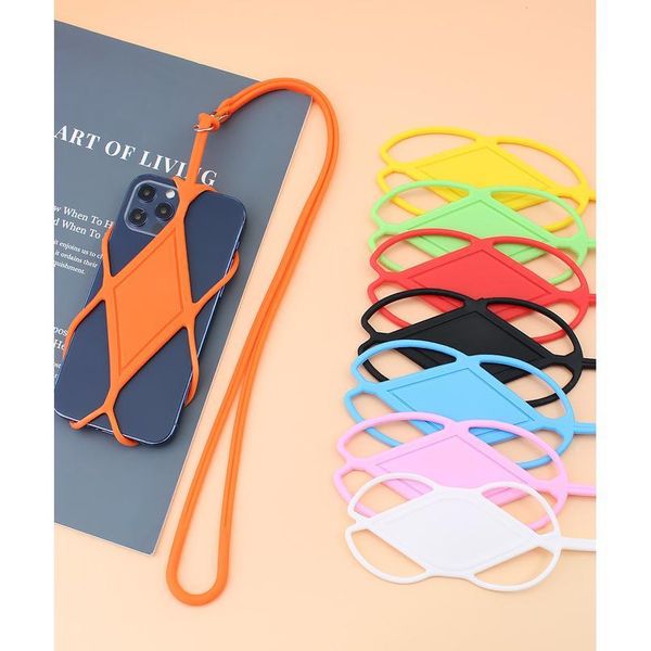 

sile cell phone lanyard holder case cover universal phone neck strap necklace sling for smart mobile phone lan qylirr