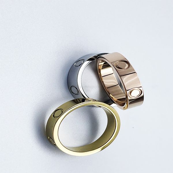 

4mm 5mm titanium steel ring ladies and men couples anniversary wedding gift, Slivery;golden