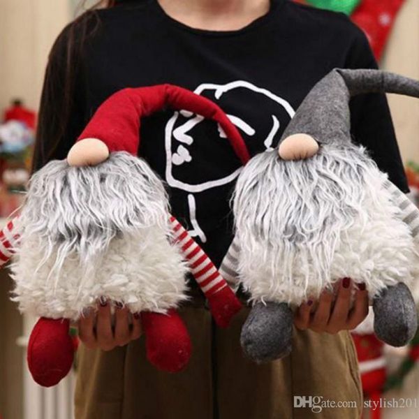 Handmade Swedish Tomte Weihnachtsdekoration Weihnachtsmann Scandinavian Plüsch Weihnachten Gnome Plüsch-Weihnachtsgeschenk Geburtstagsgeschenk TO923