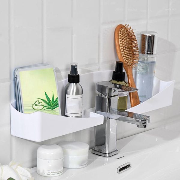 

kitchen faucets bathroom hole-seamless wall-mounted shelves storage rack suction wall dnj9981