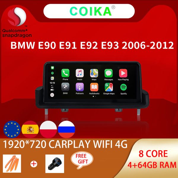 

10.25" 8 core car dvd player ips screen andriod 10 system stereo navi multimedia vidio for bmw e90 e91 e92 e93 2012-2016 bt wifi google
