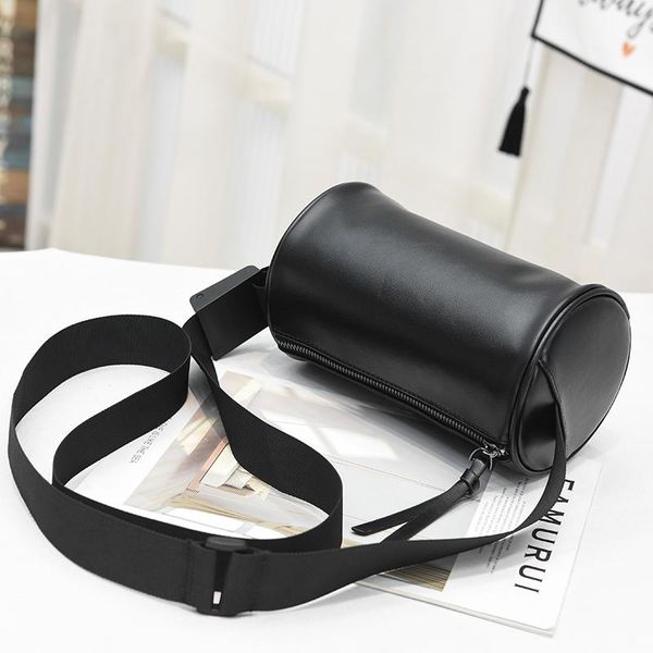 

shoulder bags small pu leather bag 2021 single messenger fashion cylinder crossbody