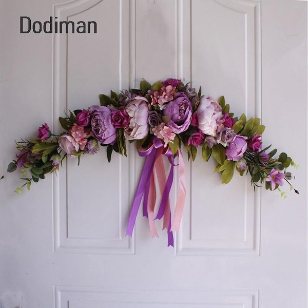 

decorative flowers & wreaths 65cm peony artificial garland door lintel european wall hanging wedding arrangement for home decor mirror flowe