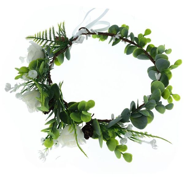 

rose flower headwear women hair accessories sun flower wreath crown headband hat decoration adjustable floral qyluqc