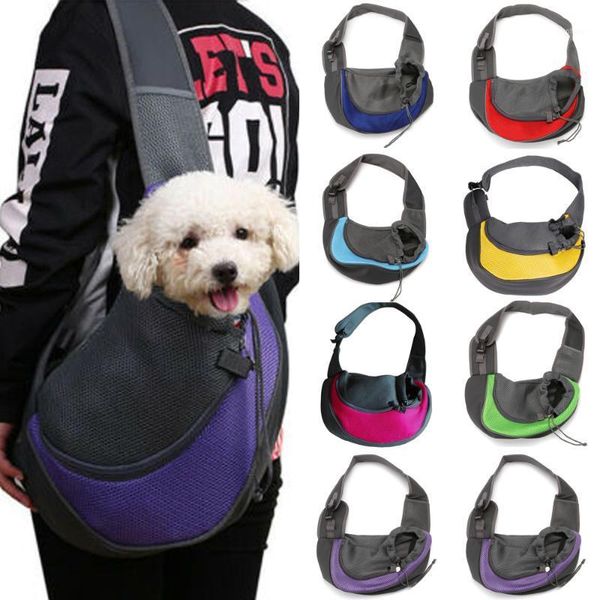 

dog carriers pet shoulder bag mesh breathable pet backpack travel compact carriers for small dog cat1