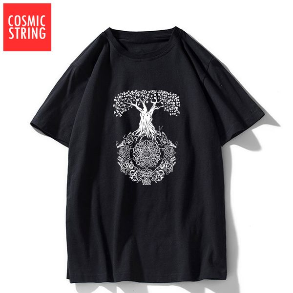 

cosmic string short sleeve casual summer tshirt loose cool male s sport hooded sweatshirt hoodie men t shirt