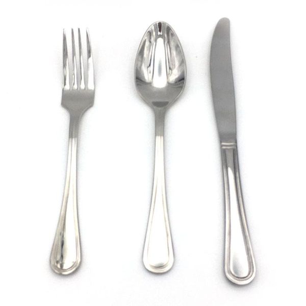 

ужин ресторан ножевых silver для дома подходит набор ложка посуды вилка злокачественности или использовать новую 3шт нож сталь высокой нержа