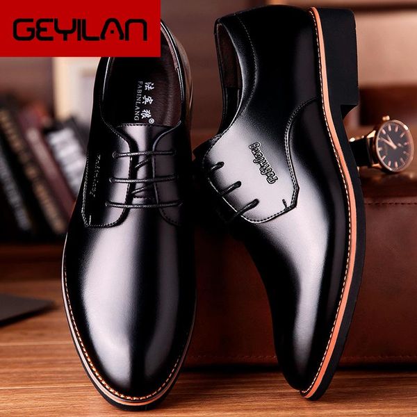 

oxford brown dressing shoes for men italian shoes for men leather dress gents sapatos social sapatos social sepatu pria, Black