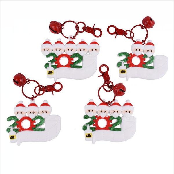 

christmas keychain cartoon santa claus with mask christmas tree pendant keyring ornament key chain family friend gifts dda597rqy9