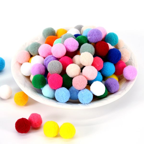 

pompom 15mm 20mm 25mm soft pompones fluffy plush balls pom poms furball diy handmade craft material weeding home decor