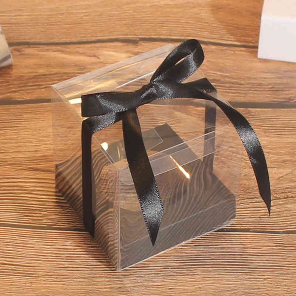 Einzelne Muffin-Geschenkpapier-Box, durchsichtiges Fenster, Cupcake-Verpackungsbox, Mousse-Schlamm-Pudding-Flasche, Verpackung, Tasse, Backen, Geschenkzubehör H1231