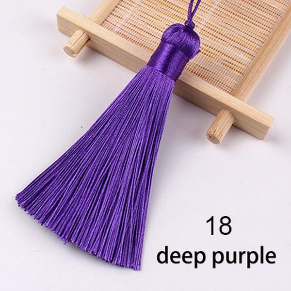 

12pcs lot 8cm tassel with hanging ring silk fringe sewing bangs tassel trim decorative key tassels for curtains home decoration h wmthdo