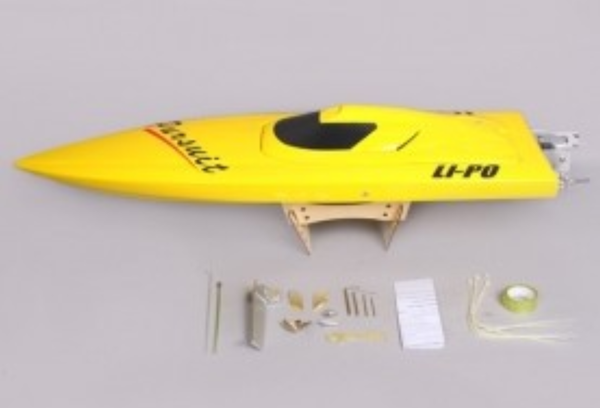 

tfl1106 pursuit o racing 4.76 struct drive system brushless 3660 1620kv motor 120a esc with yellow color fiberglass rc boat