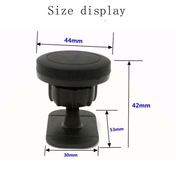 

360 degree rotation car phone holder stand adjustable strong magnet windshield bracket mount with suction cup phone base wmtqls dh_niceshop