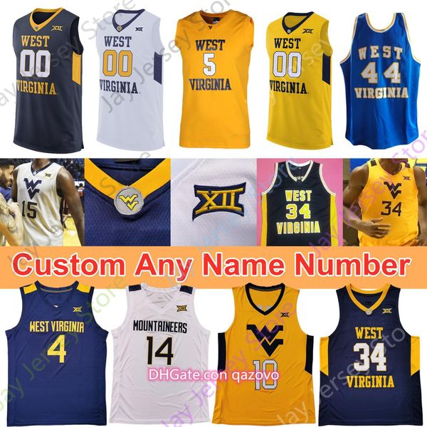 

west virginia wvu jersey ncaa college derek culver haley matthews jr. miles mcbride harler knapper sherman tshiebwe taj thweatt, Black;red