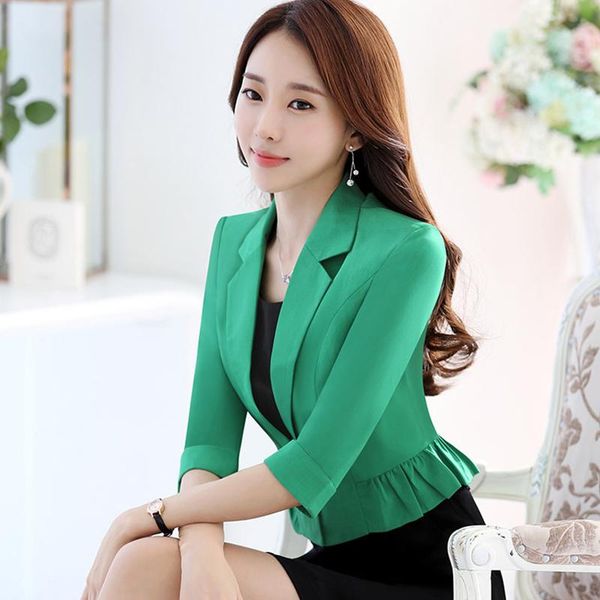 

fanco spring fashion women slim blazer coat female jackets office ladies suit casual solid short outerwear, White;black