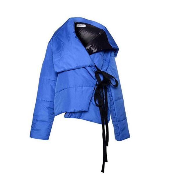 

deat] women cotton clothes new solid color keep warm thickening long sleeve loose fit coat fashion tide winter 2020 13u438, Black