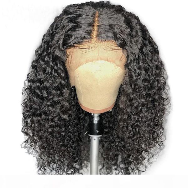 

pre plucked short curly wigs virgin human hair wigs lace front and full lace bob curly wigs for black women, Black;brown