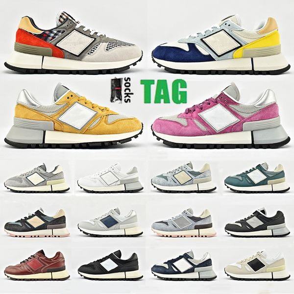 

1300 mens designer casual shoes ronnie fieg tokyo tan mauve sole oatmeal mallard blue purple men women ms1300ki ms1300 sneakers, Black