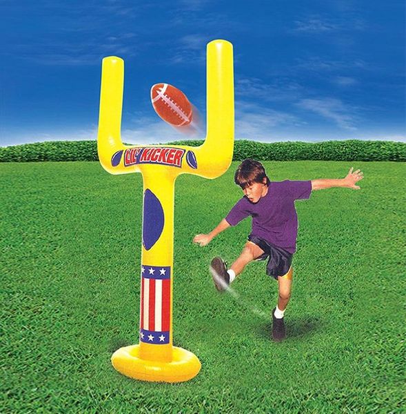 

children small sized rugby pitching rack funny inflatable amusement leisure relaxing sport equipment kids interest stimulation wmtjno
