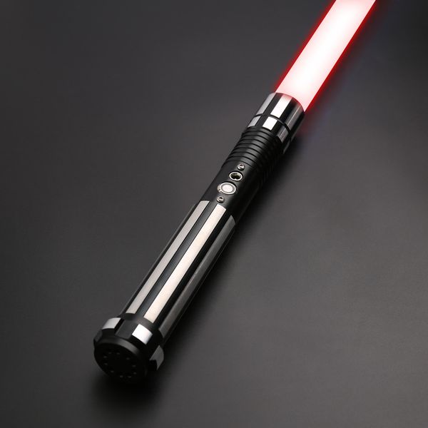 

txqsaber 2020 rgb lightsaber 1 inch 82cm dueling blade force fx light saber with sound and led light, metal handle foc toy-ts015 q0113