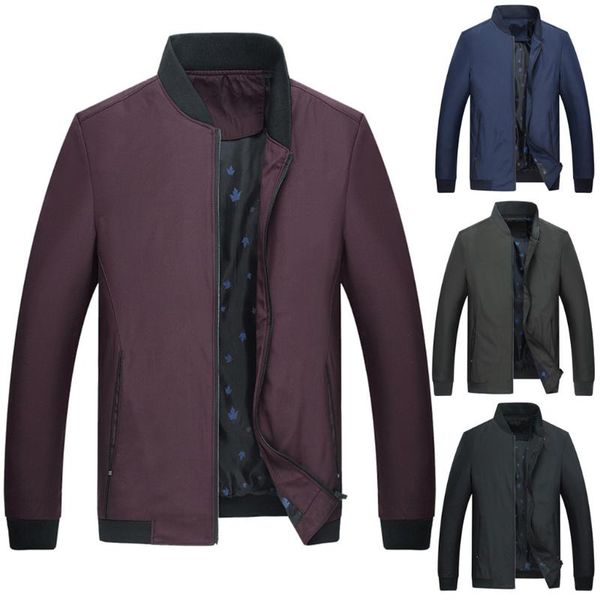 

stylish men's autumn winter style windproof individual jacket, Black;brown