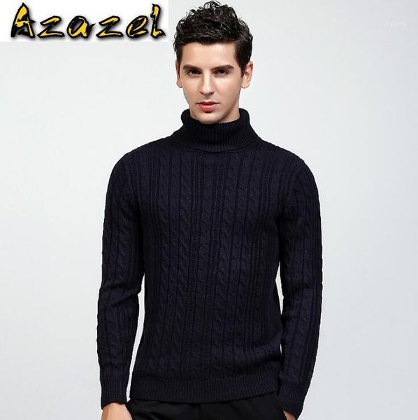 

azazel 2020 new men's turtleneck pullover youth korean slim simple solid color primer shirt men fashion knitwear1, White;black