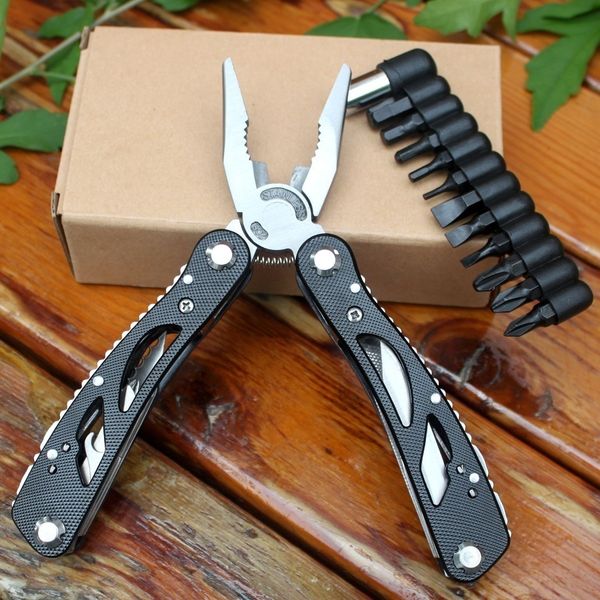 Multitool dobrável faca alicates multi ferramentas EDC engrenagem pesca camping ao ar livre ferramenta multifuncional alicates de aço inoxidável y200321